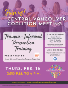 Central Vancouver Coalition February 16 Meeting Flyer