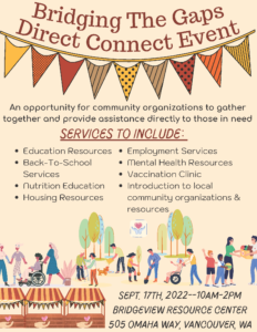 Bridging the Gap Event Flyer