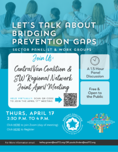 Central Vancouver Coalition April Meeting Flyer